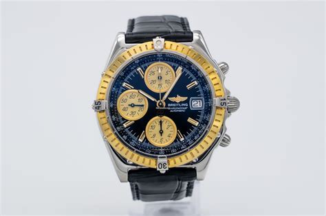 breitling vintage automatik 750 gelbgold|D13047 Rare Unpolished Stahl Gelbgold 750 Automatik 39mm.